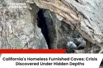 california homeless furnished caves